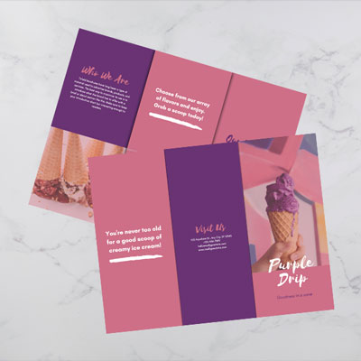 100lb text Brochures Creations Creative