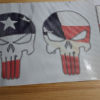 Custom Design Jeep Logo on Perforated Vinyl - The Punisher - American Flag