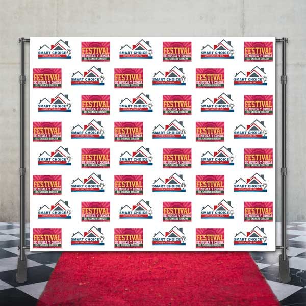 Large Banner example - Step and Repeat